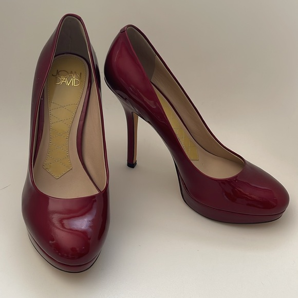 Joan & David Flipp Red Patent Leather Heels - Picture 2 of 5